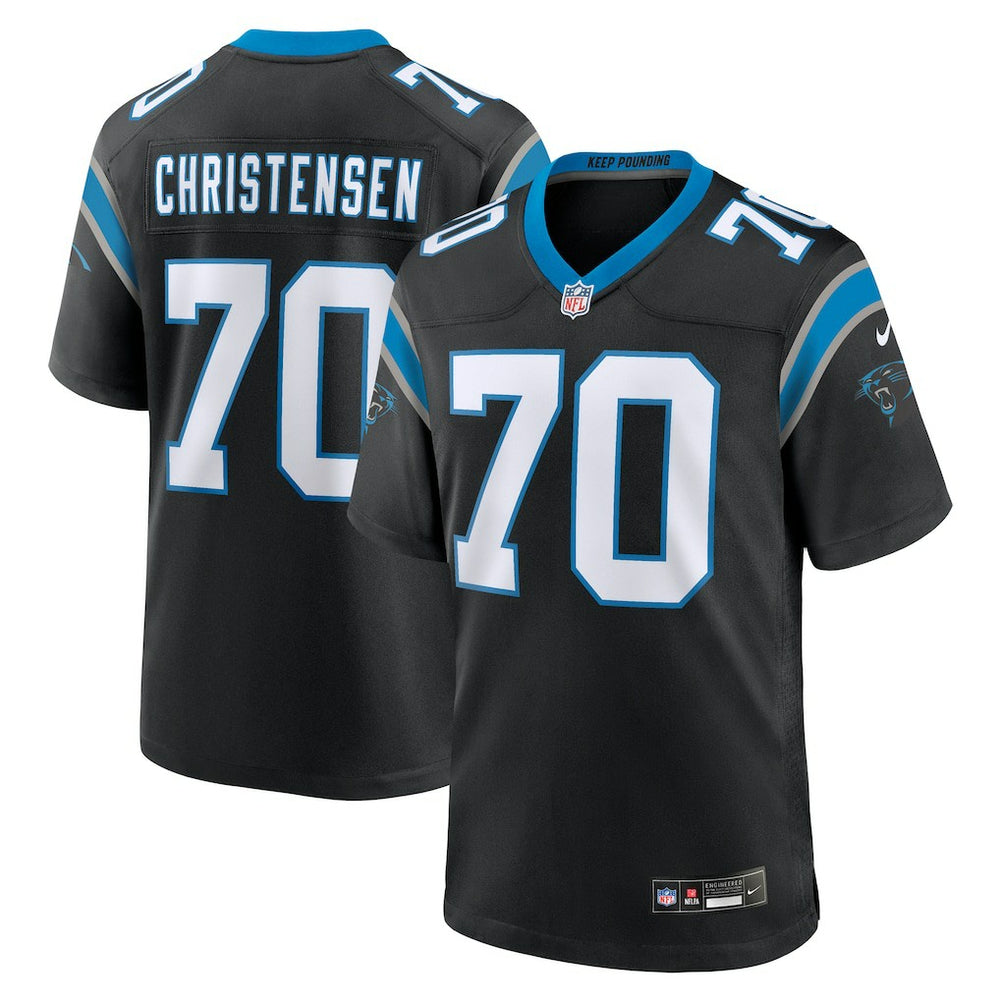 Brady Christensen Carolina Panthers Team Game Jersey - Black Jerseys