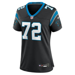Taylor Moton Carolina Panthers Women's Team Game Jersey - Black Jerseys
