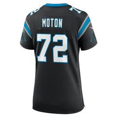 Taylor Moton Carolina Panthers Women's Team Game Jersey - Black Jerseys