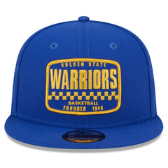Golden State Warriors Rally Drive Finish Line Patch 9FIFTY Snapback Hat Royal - New Era