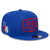 Philadelphia 76ers Rally Drive Finish Line Patch 9FIFTY Snapback Hat Royal - New Era
