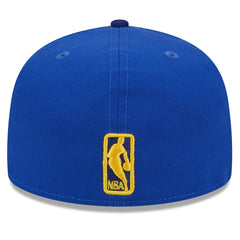 Golden State Warriors Rally Drive Checkerboard 59FIFTY Crown Fitted Hat Royal - New Era