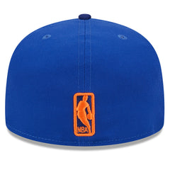New York Knicks Rally Drive Checkerboard 59FIFTY Crown Fitted Hat Blue - New Era outlet
