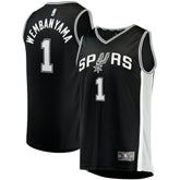 Victor Wembanyama San Antonio Spurs Fast Break Replica Jersey Icon Edition Black - Fanatics