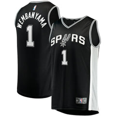 Victor Wembanyama San Antonio Spurs Fast Break Replica Jersey Icon Edition Black - Fanatics