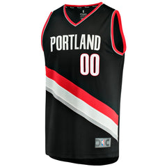 Scoot Henderson Portland Trail Blazers Fast Break Replica Jersey Icon Edition Black - Fanatics