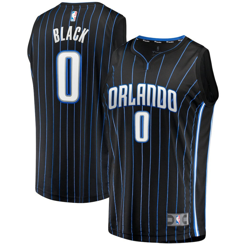 Anthony Black Orlando Magic Fast Break Replica Jersey Icon Edition Black - Fanatics