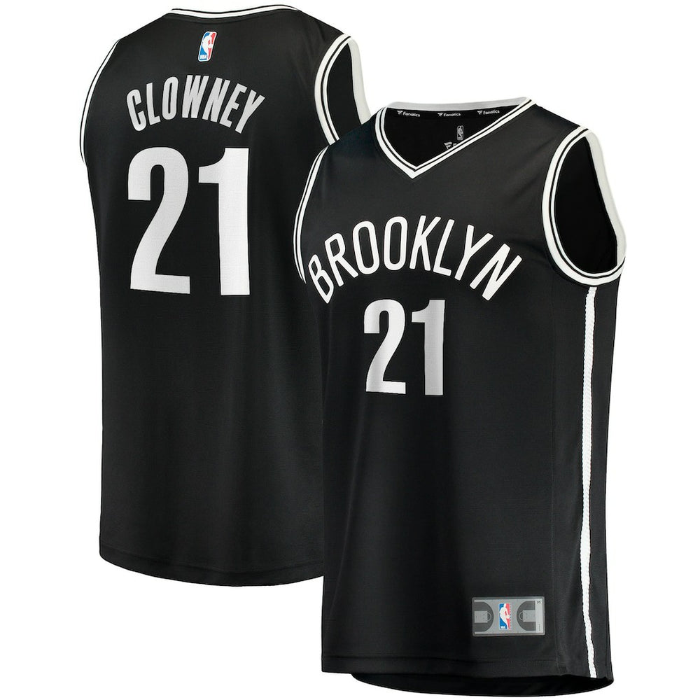 Noah Clowney Brooklyn Nets Fast Break Replica Jersey Icon Edition Black - Fanatics outlet
