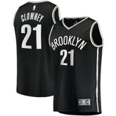 Noah Clowney Brooklyn Nets Fast Break Replica Jersey Icon Edition Black - Fanatics outlet