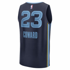 Cedric Coward Memphis Grizzlies 2025 NBA Draft First Round Pick Fast Break Replica Jersey Icon Edition Navy - Fanatics