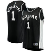 Victor Wembanyama San Antonio Spurs Youth Fast Break Replica Jersey Icon Edition Black - Fanatics