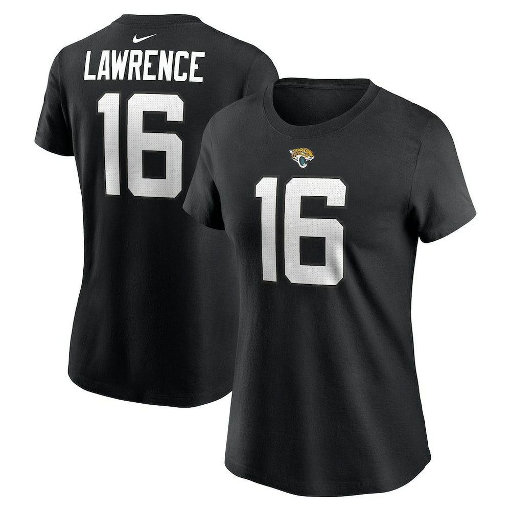 Trevor Lawrence Jacksonville Jaguars Women's Player Name & Number T-Shirt - Black T-shirts