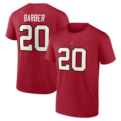 Ronde Barber Tampa Bay Buccaneers Retired Player Icon Name & Number T-Shirt - Red T-shirts