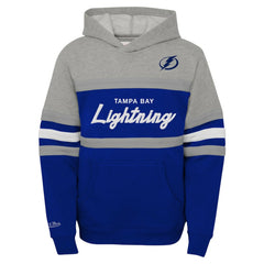 Tampa Bay Lightning Mitchell & Ness Youth Head Coach Pullover Hoodie - Gray | US 200317944
