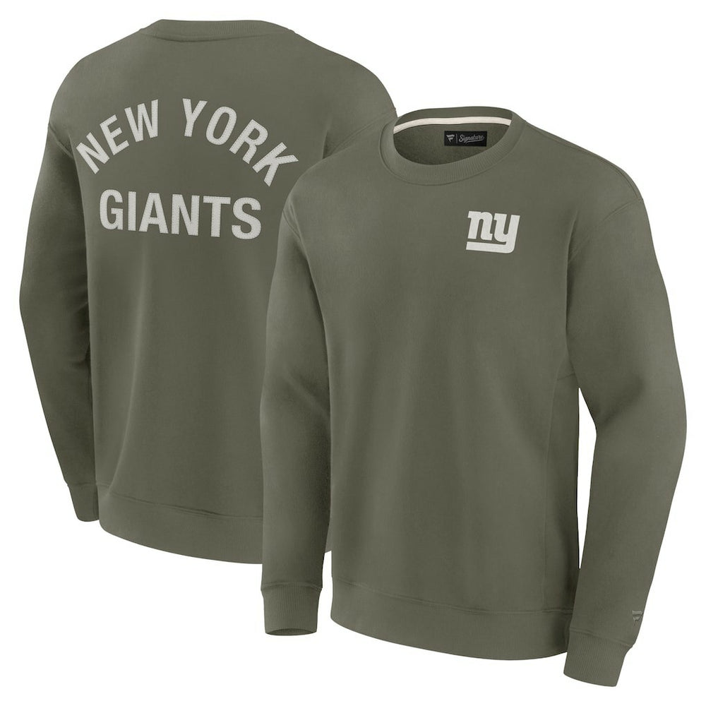 New York Giants Unisex Elements Super Soft Pullover Sweatshirt - Olive Pullover