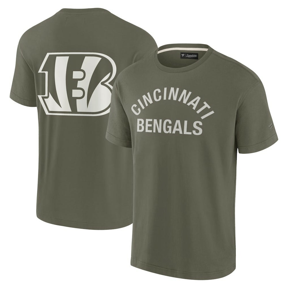 Cincinnati Bengals Unisex Elements Super Soft Short Sleeve T-Shirt - Olive T-shirts