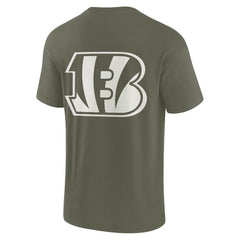 Cincinnati Bengals Unisex Elements Super Soft Short Sleeve T-Shirt - Olive T-shirts