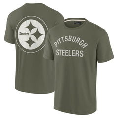 Pittsburgh Steelers Unisex Elements Super Soft Short Sleeve T-Shirt - Olive T-shirts