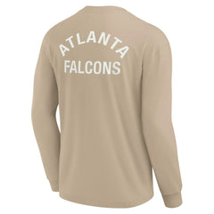 Atlanta Falcons Unisex Elements Super Soft Long Sleeve T-Shirt - Khaki T-shirts