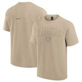 Las Vegas Raiders Unisex Elements Heavyweight Tri-Blend T-Shirt - Khaki T-shirts