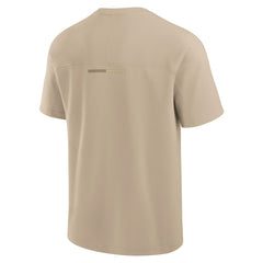 Las Vegas Raiders Unisex Elements Heavyweight Tri-Blend T-Shirt - Khaki T-shirts