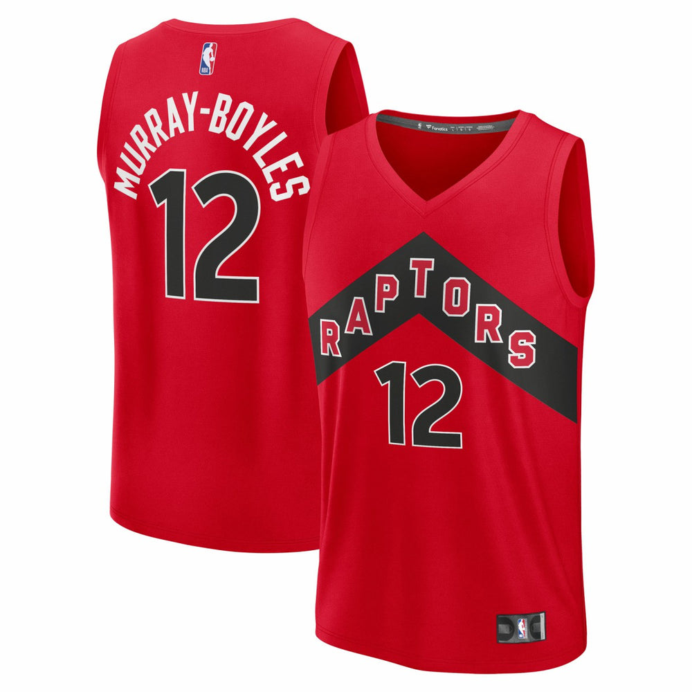 Collin Murray-Boyles Toronto Raptors 2025 NBA Draft First Round Pick Fast Break Replica Jersey Icon Edition Red - Fanatics