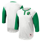 New York Jets Legacy Slub Henley 3/4 Sleeve T-Shirt - White T-shirts