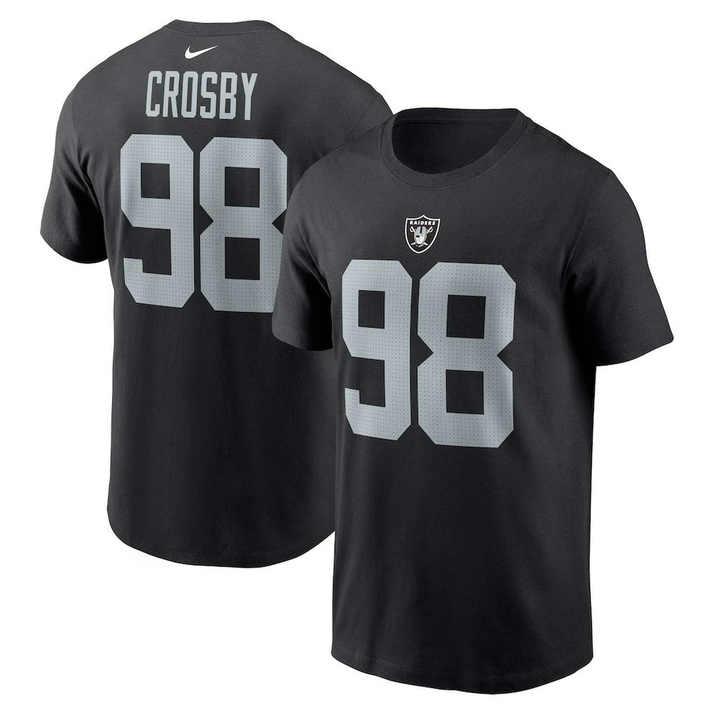 Maxx Crosby Las Vegas Raiders Player Name & Number T-Shirt - Black T-shirts