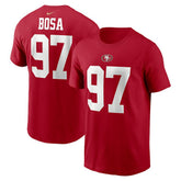 Nick Bosa San Francisco 49ers Player Name & Number T-Shirt - Scarlet T-shirts