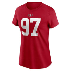 Nick Bosa San Francisco 49ers Women's Player Name & Number T-Shirt - Scarlet T-shirts