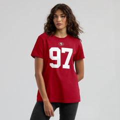 Nick Bosa San Francisco 49ers Women's Player Name & Number T-Shirt - Scarlet T-shirts