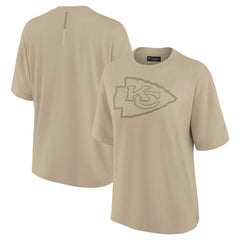 Kansas City Chiefs Women's Oversized Elements T-Shirt - Khaki T-shirts