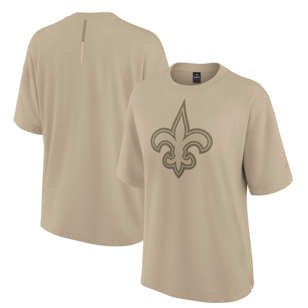 New Orleans Saints Women's Oversized Elements T-Shirt - Khaki T-shirts