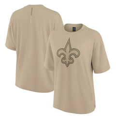 New Orleans Saints Women's Oversized Elements T-Shirt - Khaki T-shirts