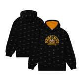 Boston Bruins Mitchell & Ness 100th Anniversary Allover Print Pullover Hoodie - Black | US 200328487