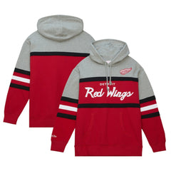 Detroit Red Wings Head Coach Pullover Hoodie - Red/Gray | US 200328521