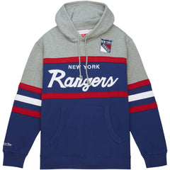 New York Rangers Head Coach Pullover Hoodie - Blue/Gray | US 200328530
