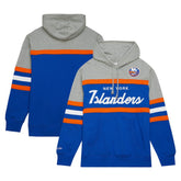 New York Islanders Head Coach Pullover Hoodie - Royal/Gray | US 200328531