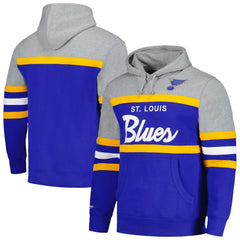 St. Louis Blues Head Coach Pullover Hoodie - Blue/Gray | US 200328536