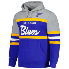 St. Louis Blues Head Coach Pullover Hoodie - Blue/Gray | US 200328536
