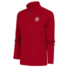 Houston Astros Antigua Women's Patriotic Tribute Half-Zip Pullover Top - Red Pullover