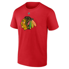Connor Bedard Chicago Blackhawks Fanatics Authentic Stack Name & Number T-Shirt - Red | US 200351239