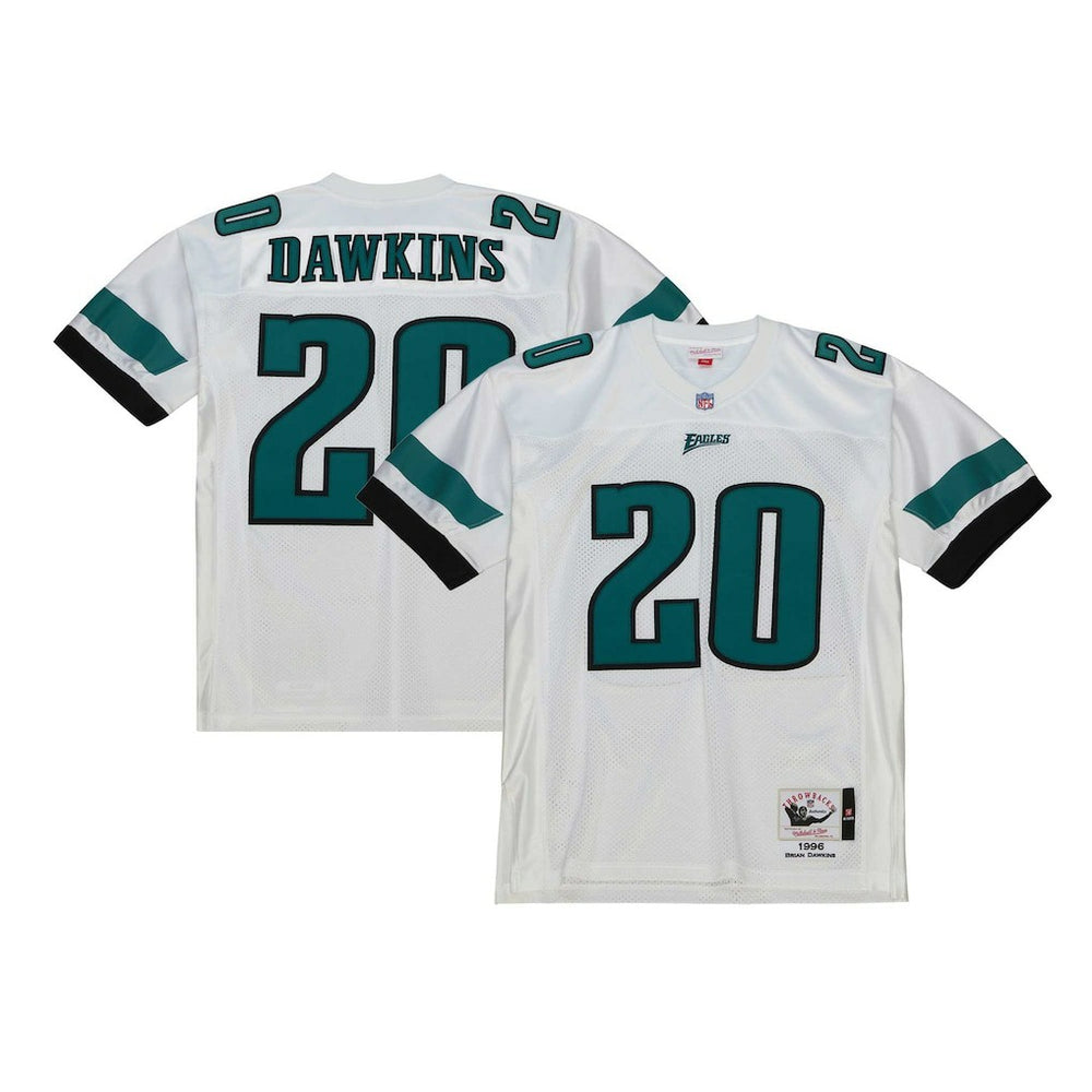 Brian Dawkins Philadelphia Eagles 1996 Authentic Throwback Retired Player Jersey - White Jerseys