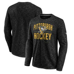 Pittsburgh Penguins Fanatics Iced Out Long Sleeve T-Shirt - Gray | US 200351813