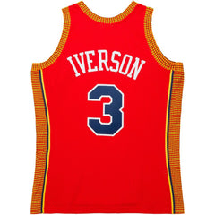 Allen Iverson Philadelphia 76ers 2004/05 Hardwood Classics Swingman Jersey Red - Mitchell & Ness