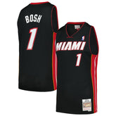 Chris Bosh Miami Heat 2012/13 Hardwood Classics Swingman Jersey Black - Mitchell & Ness