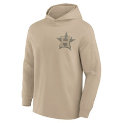 Houston Astros Fanatics Elements Lightweight Fleece Hoodie - Khaki Hoodies
