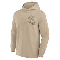 St. Louis Cardinals Fanatics Elements Lightweight Fleece Hoodie - Khaki Hoodies