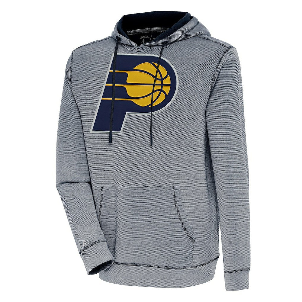 Indiana Pacers Antigua Axe Bunker Tri-Blend Pullover Hoodie Navy outlet