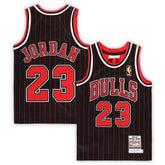 Michael Jordan Chicago Bulls Preschool 1996/97 Hardwood Classics Authentic Jersey Black - Mitchell & Ness